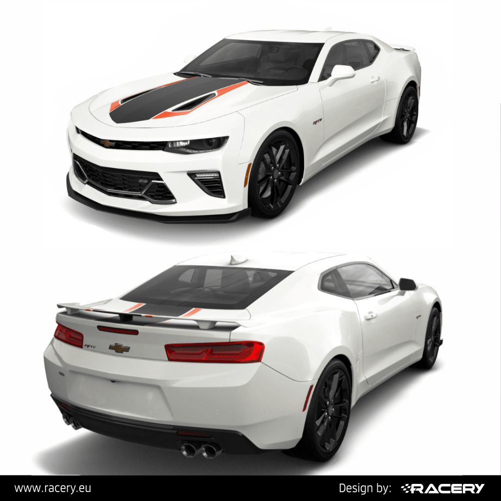 Chevrolet Camaro 50th Anniversary Edition zestaw decals set - obrazek 3