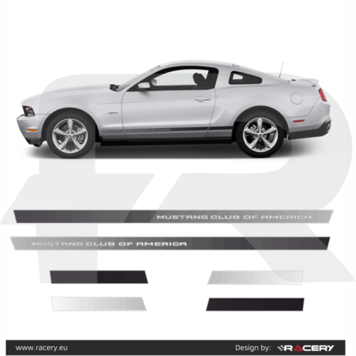 Ford Mustang naklejki Club of America GT/CS California decals set