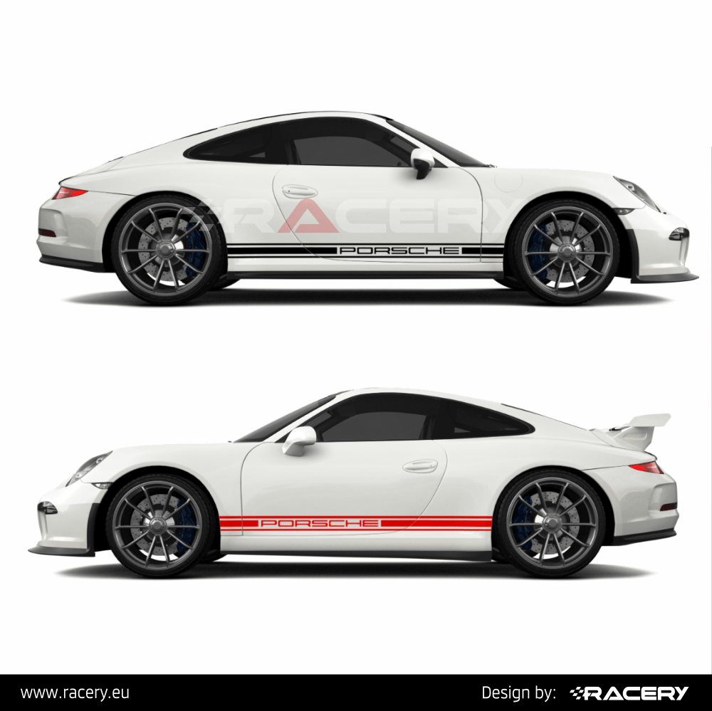 Porsche Carrera 911 Pasy decals set boneville zestaw naklejki na boki