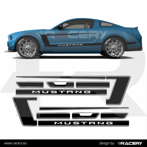 Ford Mustang Boss 302 design naklejki boków 2005-2014