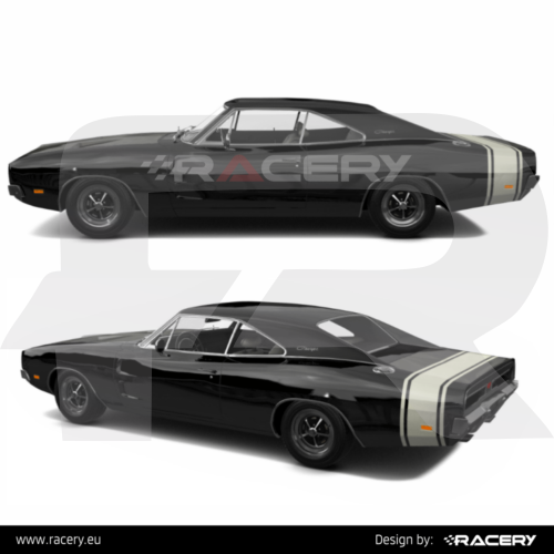 Dodge Charger RT pasy RT naklejki decals set