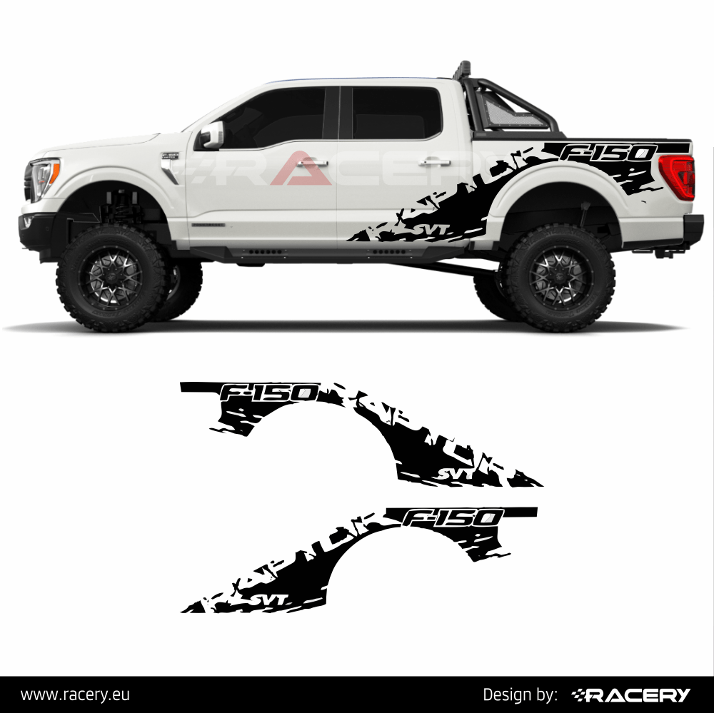 Ford F150 Raptor okleina boku naklejka na bok