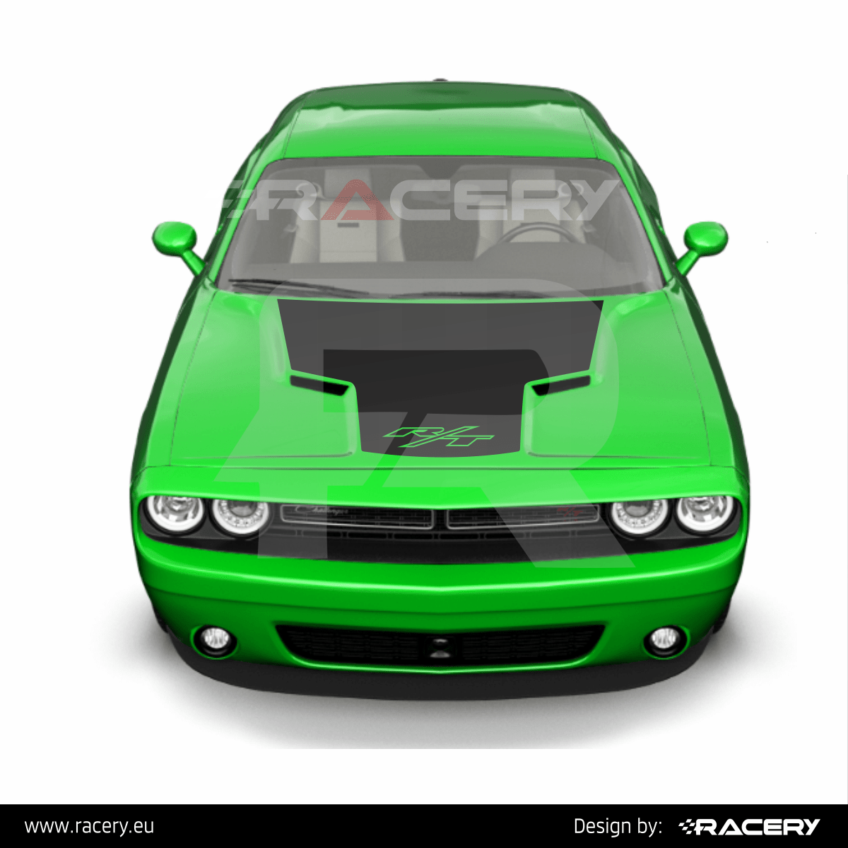 Naklejka na maskę Dodge Challenger RT 2010 2012 - obrazek 2