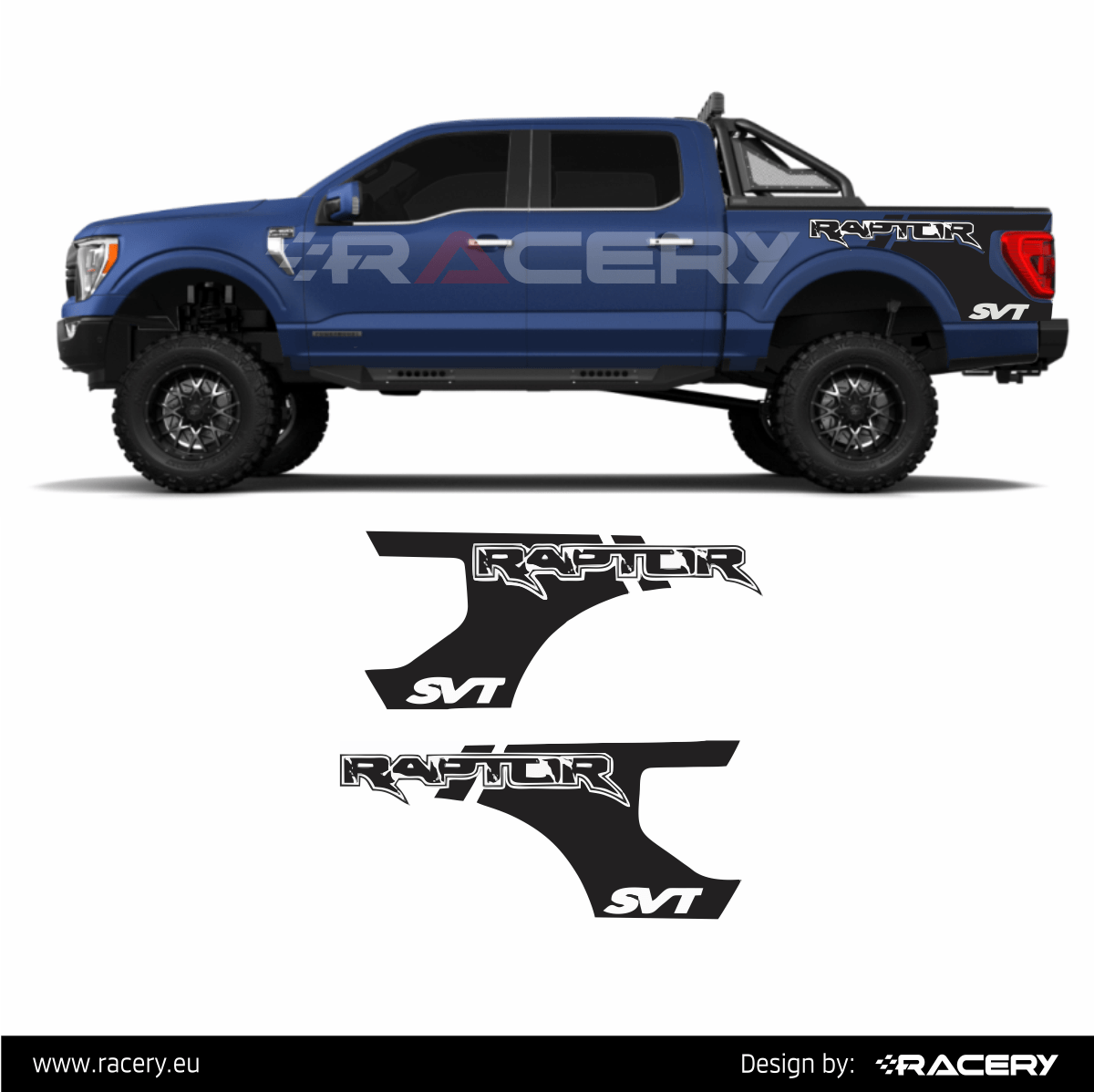 Ford Raptor F150 Offroad SVT okleina boku naklejka