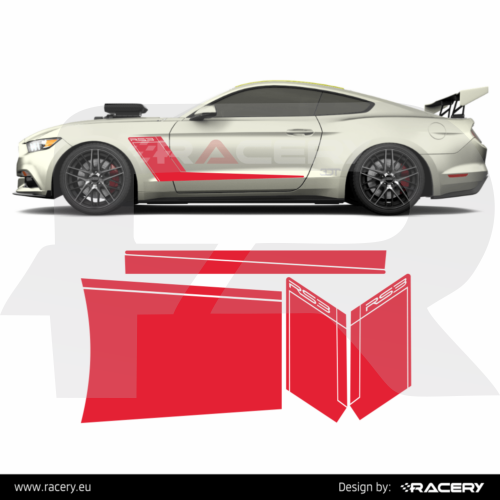 Ford Mustang Roush RS3 RS2 naklejki