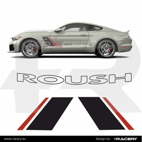 Naklejki na samochód Ford Mustang Roush Stage1 2 3