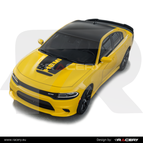 Naklejki na Dodge Charger DAYTONA, zestaw z folią na dach