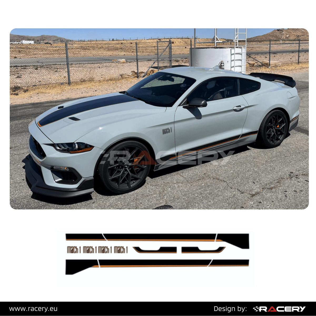komplet Ford Mustang Mach1 2021 New Graphic Design naklejka - obrazek 2