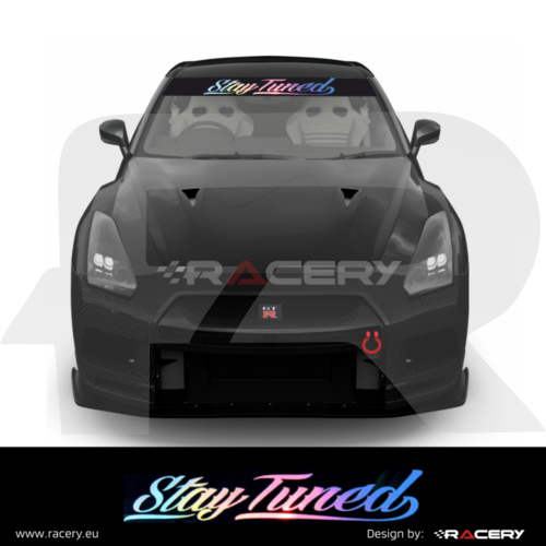 Blenda Stay Tuned Nissan GTR. Benda przeciwsłoneczna. Naklejka na szybę