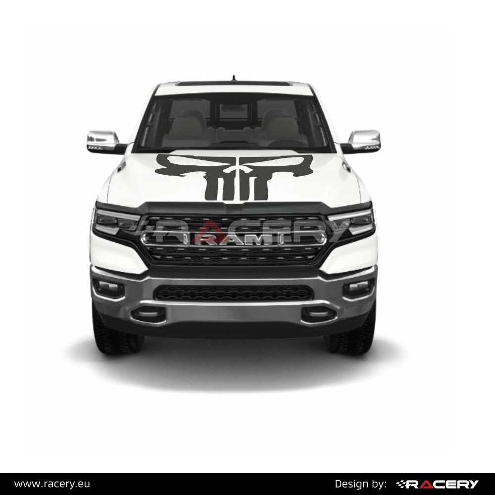 Naklejka na maskę Dodge Ram Punisher Styling - obrazek 2