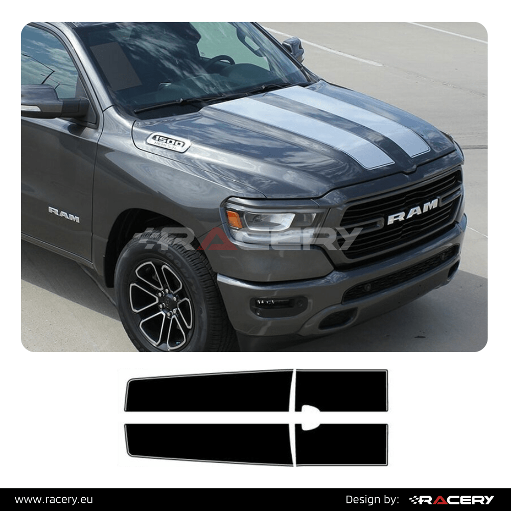 Naklejki pasy na Dodge RAM 2019 2020 2021 - obrazek 2