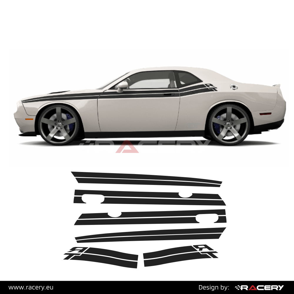 Pasy boczne Dodge Challenger R/T 2010 przedlift naklejki