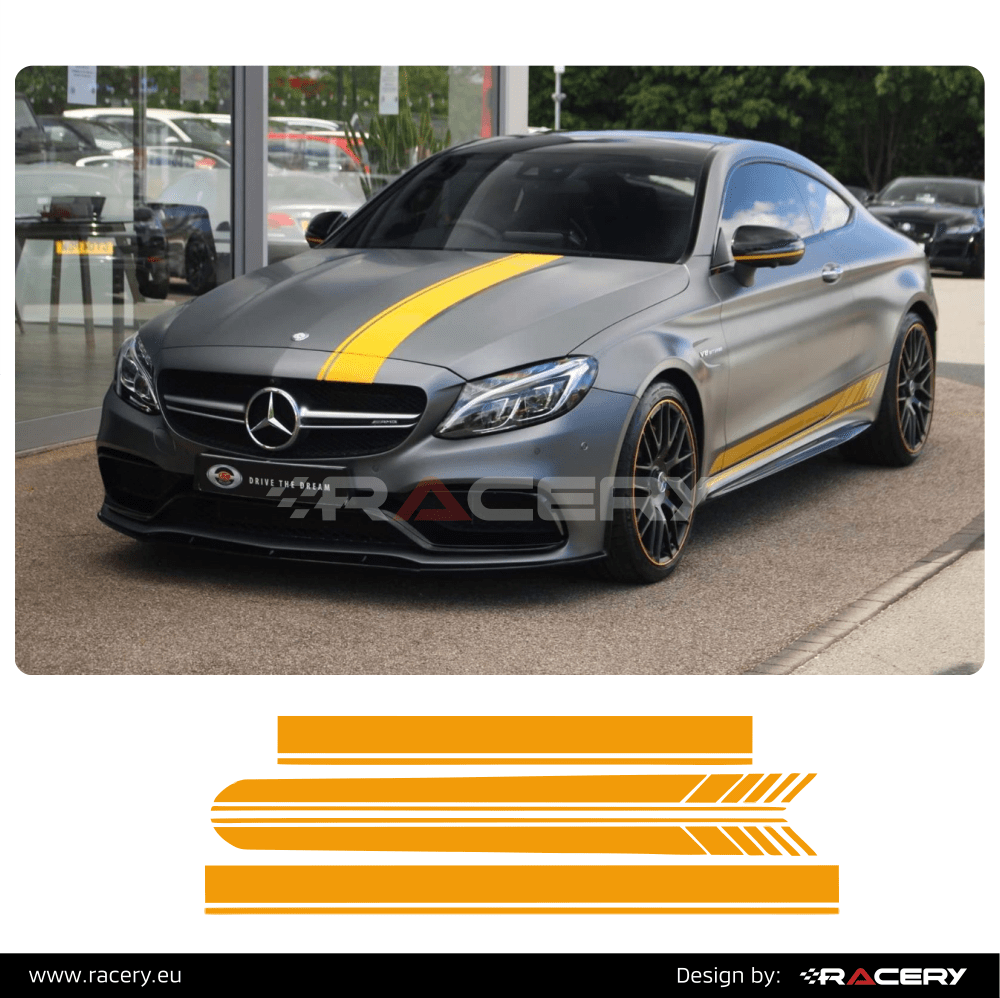 Naklejki Mercedes C63 Edition1 decals set, komplet naklejek