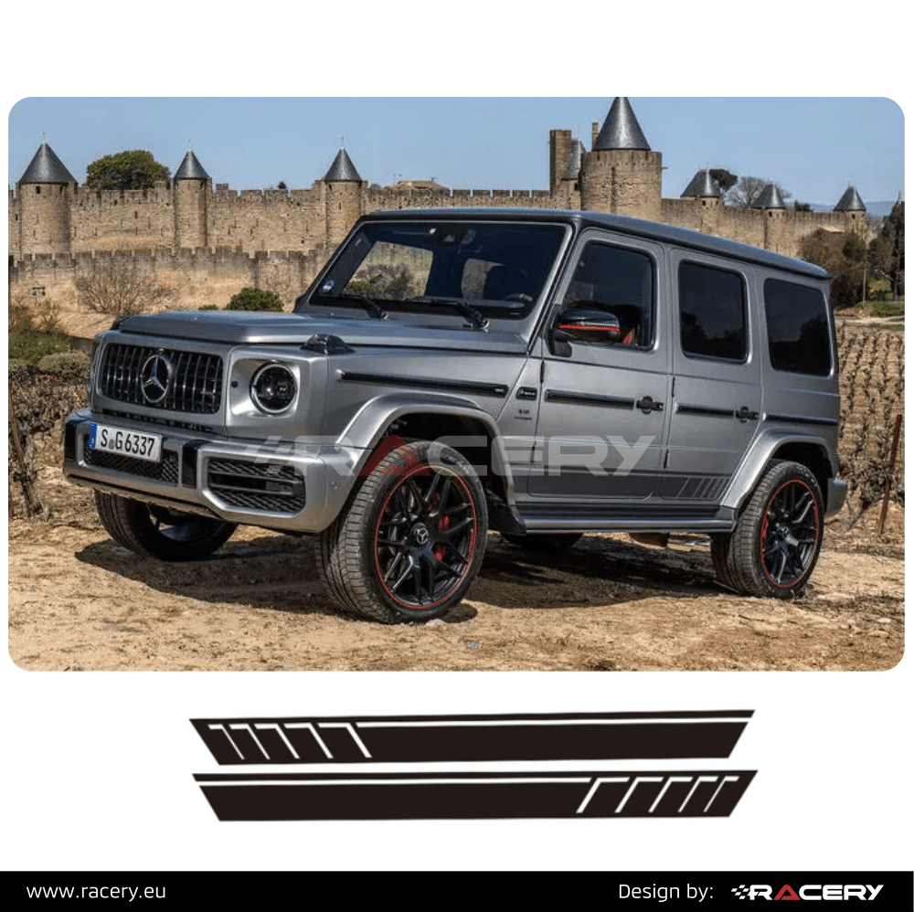 Naklejki Mercedes AMG G63 2012-2018, decals set wagon, zestaw naklejek na boki