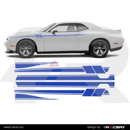 Naklejki boczne, pasy boczne na Dodge Challenger Fury Road