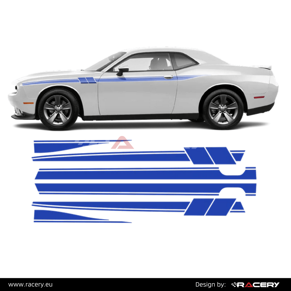 Naklejki boczne, pasy boczne na Dodge Challenger Fury Road