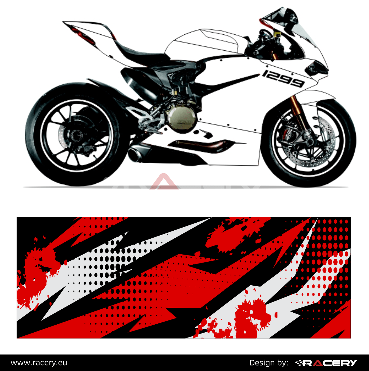 Naklejka design na Ducati Honda Yamaha Suzuki Kawasaki 2019 2020 2021 - obrazek 2