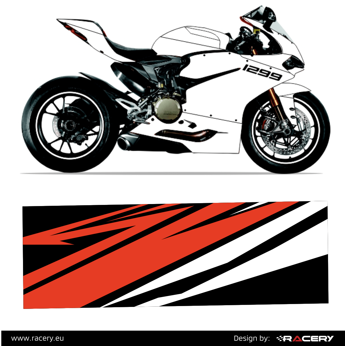 Naklejka, design racing na Ducati Honda Yamaha Suzuki Kawasaki2014 2015 2016 - obrazek 2