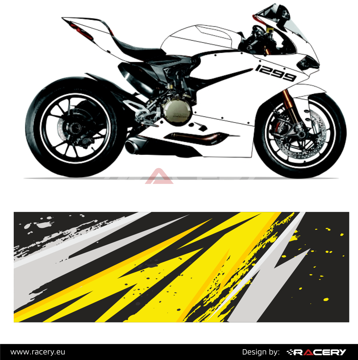 Naklejka design na Ducati Honda Yamaha Suzuki Kawasaki 2017 20018 2019 - obrazek 2