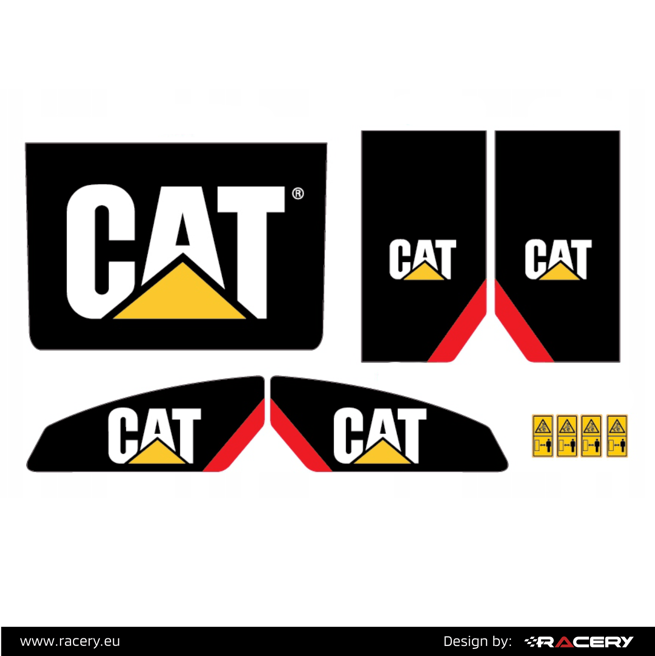 Naklejki na CAT M316 316 Caterpillar komplet