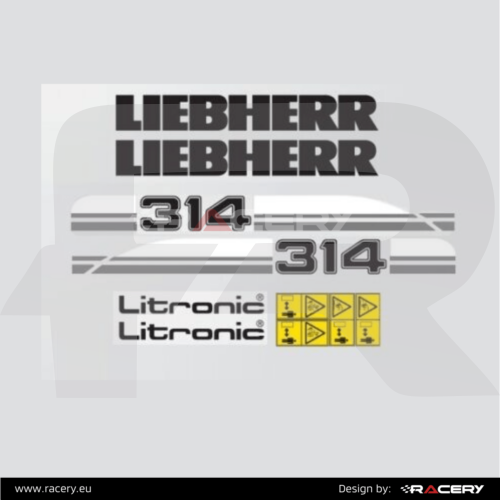Naklejki na koparkę Liebherr 314 A314 316