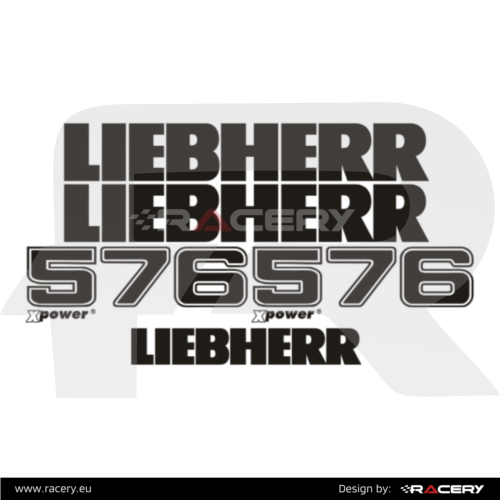 Naklejki na ładowarkę Liebherr 576 X power