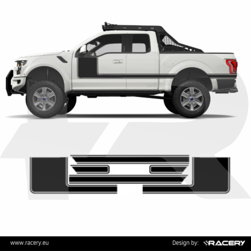 Ford F150 Naklejki na boki w stylu BOSS