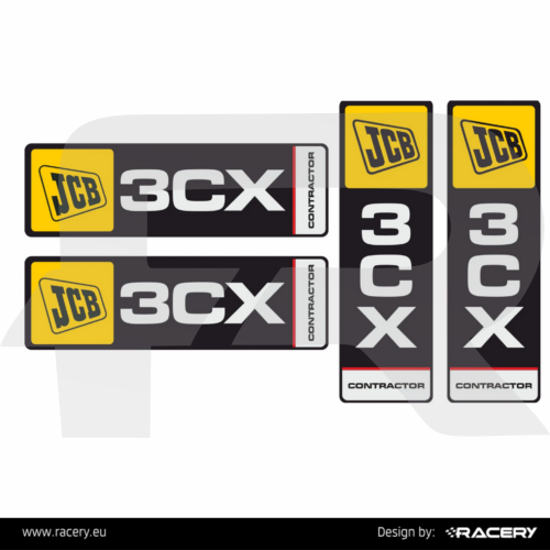 Naklejki na JCB 3CX Contractor profesjonalna odporna