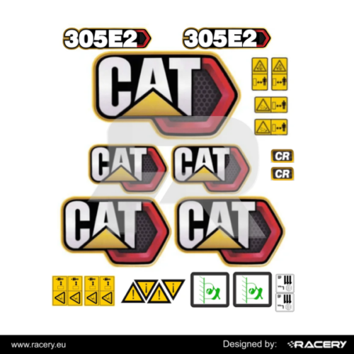 Naklejka na CAT 305E2 CR next gen 2020-2025 odporna 305 E2