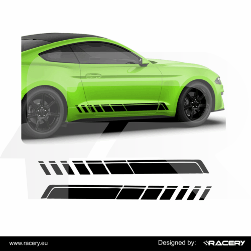 Naklejka pasy boczne stylowe na Ford Mustang S550