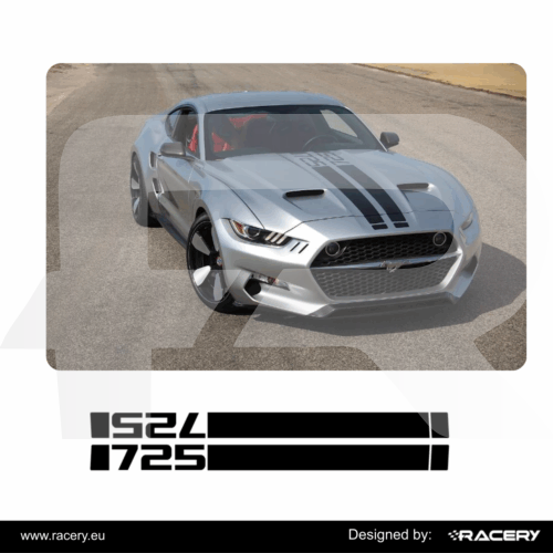 Naklejka pasy 725 na Ford Mustang S550 Rocket