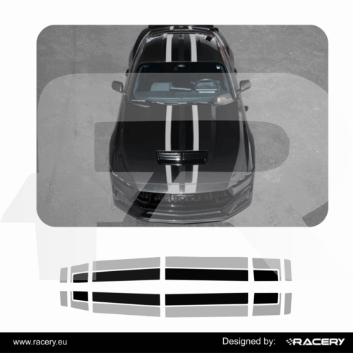 Ford Mustang S650 2023 2025 Decals stripes pasy na karoserię