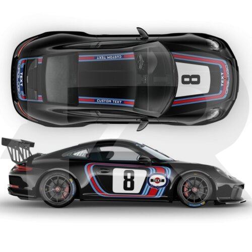 Pasy Martini Porsche Carrera 1999-2020 (996/997/991/992) zestaw #39