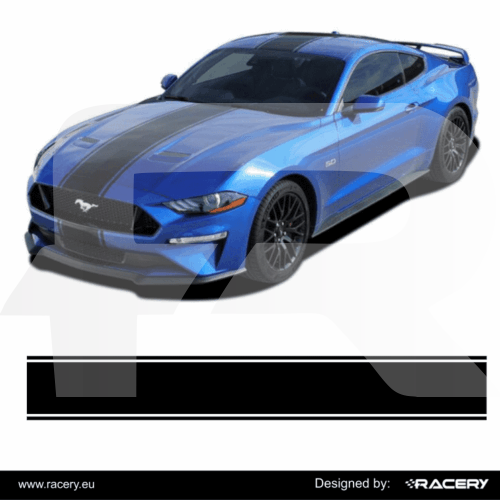 Naklejka pasy na Ford Mustang S550