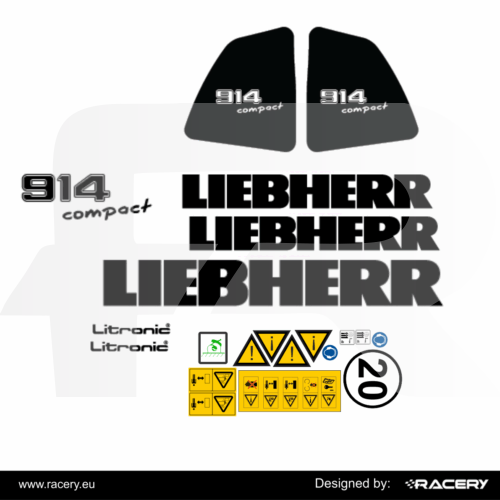 Naklejki na Liebherr 914 A 914 Compact, na koparkę