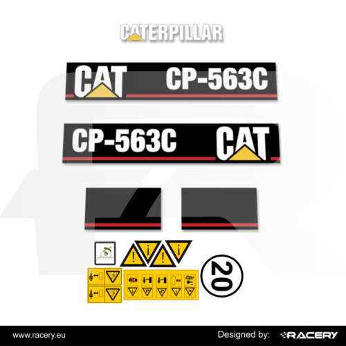 Naklejka na CAT CP563C zestaw naklejek CP 563C