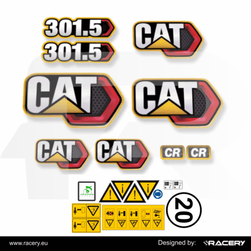 Naklejka na CAT 301.5 CR zestaw naklejek next gen 301.5CR