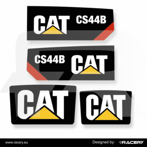 Zestaw naklejek na CAT CS 44B odporna naklejka na CS44B