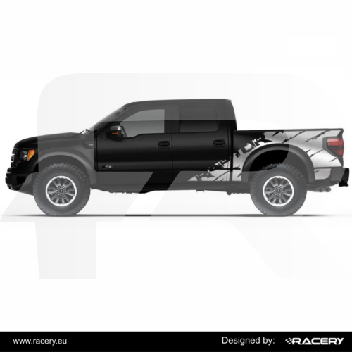 Naklejki na Ford F150 boczne, odporne na UV i warunki atmosferyczne