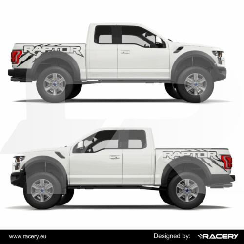 Odporne naklejki boczne Ford F150 generacja XIII 2014-2020