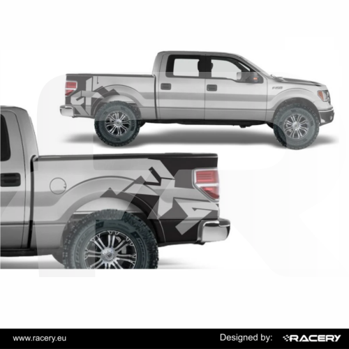 Naklejka boczna na Forda F150 2009-2014 najwyższej jakości