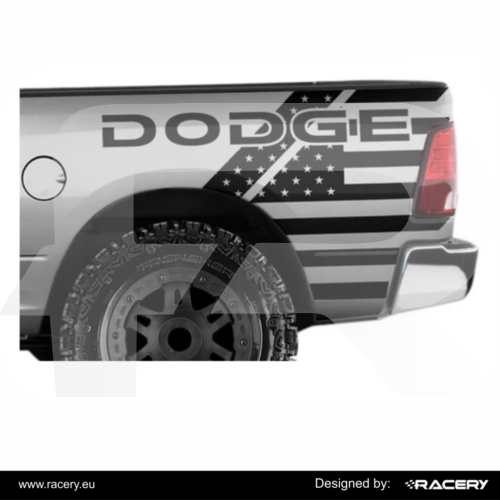 Naklejka na Dodge RAM 2002-2008 w stylu offroad, odporna na UV