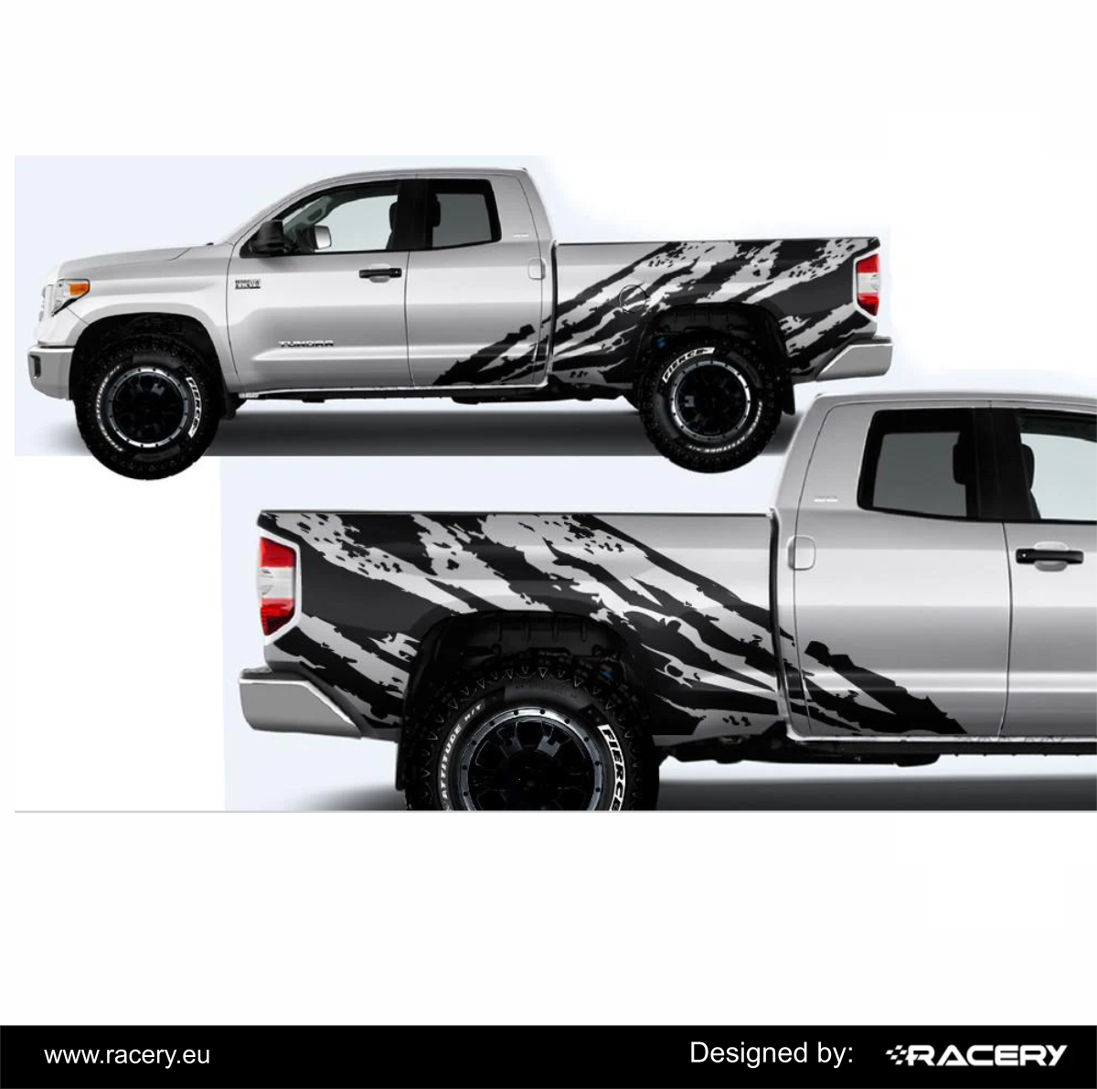Naklejki na pickup Toyota Tundra 2014 w stylu offroad
