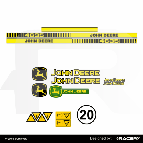 Naklejki na traktor John Deere 4635 zestaw odporna uv