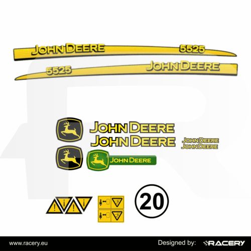 Naklejki na traktor John Deere 5525 zestaw odporna